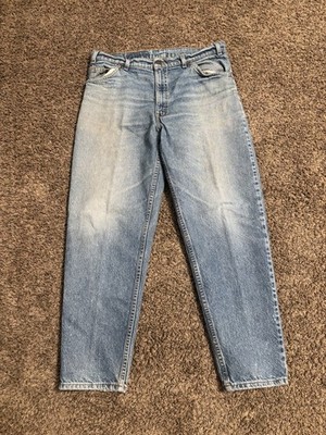 VTG Levi's Jeans Mens 36x30 Blue 550 Relaxed Fit Denim Orange Tab 90s