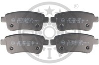 Optimal BP-12561 BremsklöTze, BremsbeläGe Hinten FüR Renault Megane III Coupe (D