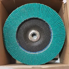 Standard Abrasives 7" X 5/8-11 Flap Disc Type 27 40-Grit Zirconia HP Box Of 5
