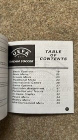 UEFA Dream Soccer Dreamcast Manual SOLO Folleto de instrucciones oficial