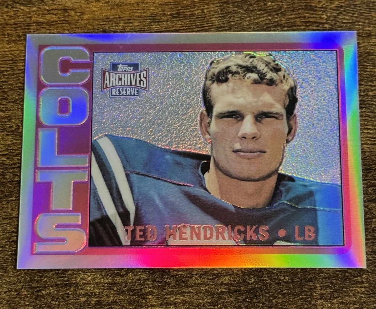2001 Topps Archives Reserve Refractor Ted Hendricks #74 Colts Vintage Free SSP