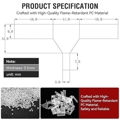 Socket Insert for 3 Prong 110V Outlets - ABS Plastic Loose Outlet Fix Solution