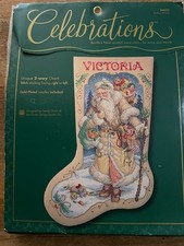 Bucilla ORIGINAL "Father Winter" 84025 Counted Cross Stitch Christmas Stocking