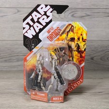 Hasbro Star Wars Saga Legends Battle Droids Action Figure 30th Anniv Coin