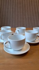 Coffee Cups and Saucers Set 6 Pieces