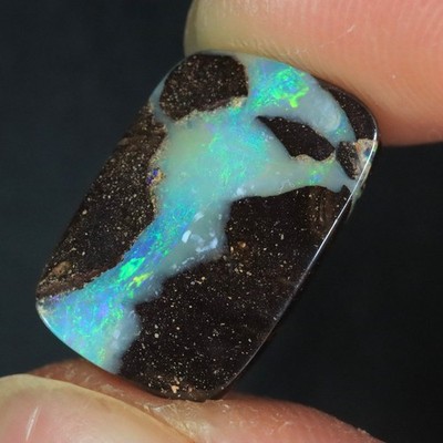8.20ct BEAUTIFUL  FIRE Natural AUSTRALIAN Boulder Opal Stone Kucina Opals+VIDEO
