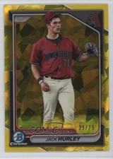 2024 Bowman Sapphire Edition Chrome Prospects Yellow 39/75 Jack Hurley 11o2
