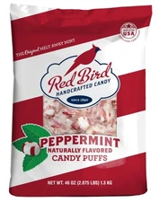 Red Bird Soft Mint Peppermint Puffs Naturally Flavored Hard Candy (46-Ounce Bag)
