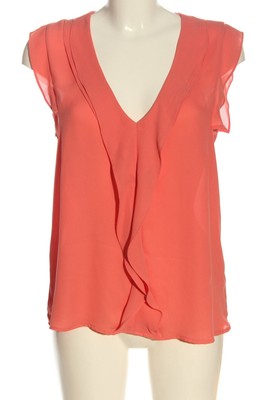 ORSAY Kurzarm-Bluse Damen Bluse Gr. DE 36 hellorange Casual-Look