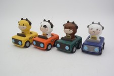 4 iPlay, iLearn Press to Go Car Toys for Toddlers 1-3, Baby Animal Racing Cars,