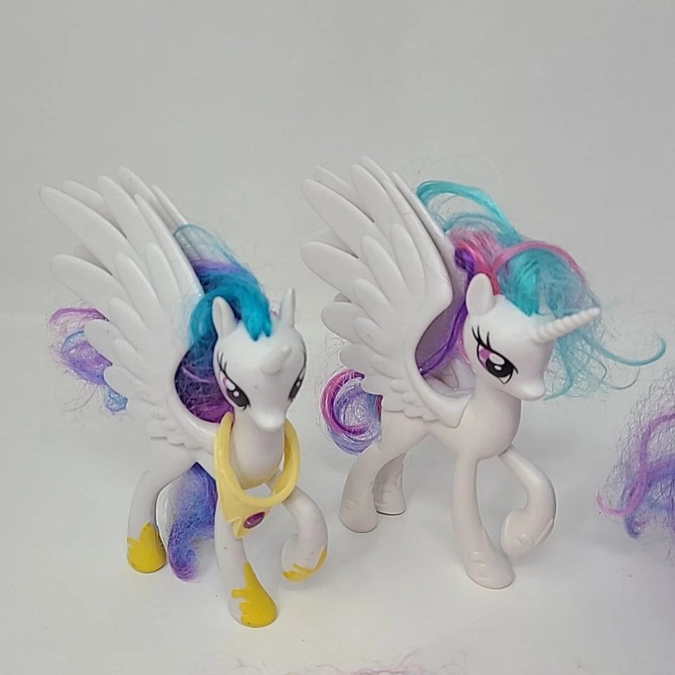 My Little Pony Hasbro 2016 Lot Of 6 Princess Cadance, Celestia, Luna Brushable - Image 2 of 4