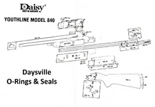 Daisy Grizzly Youthline 840 Pump Head O-Ring Seal Oring BB Gun Air Rifle Part