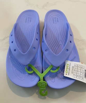 Crocs Women's Platform Flip Flop Sandal Moon Jelly Size 8, 9
