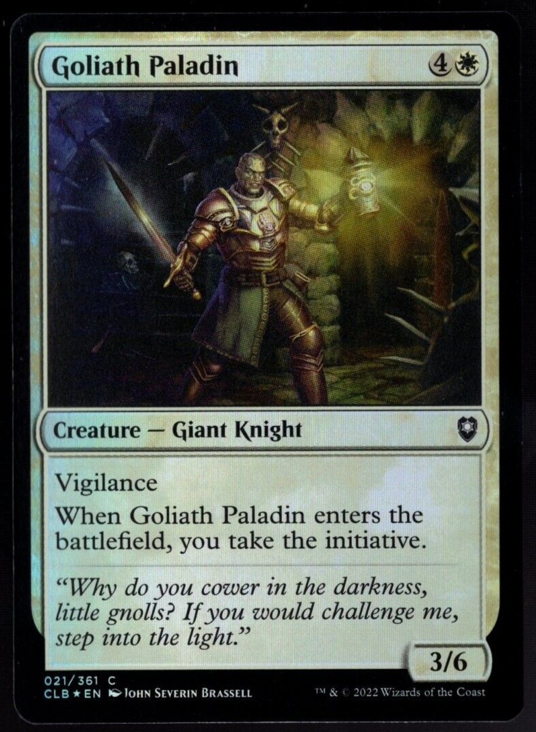 Goliath Paladin 021/361 Common Foil Baldur's Gate Magic The Gathering NM