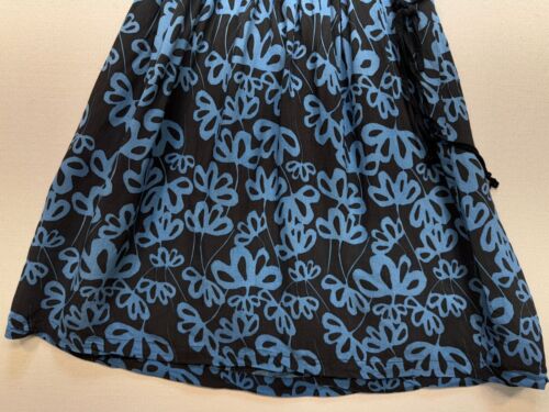 Twenty One Fit & Flare Dress Womens Size M Blue Floral Short Sleeves Boho Casual - Picture 12 of 12