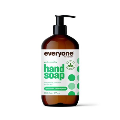 Everyone Liquid Hand Soap, 12.75 Ounce (Pack of 1), Spearmint and Lemongrass, Pl