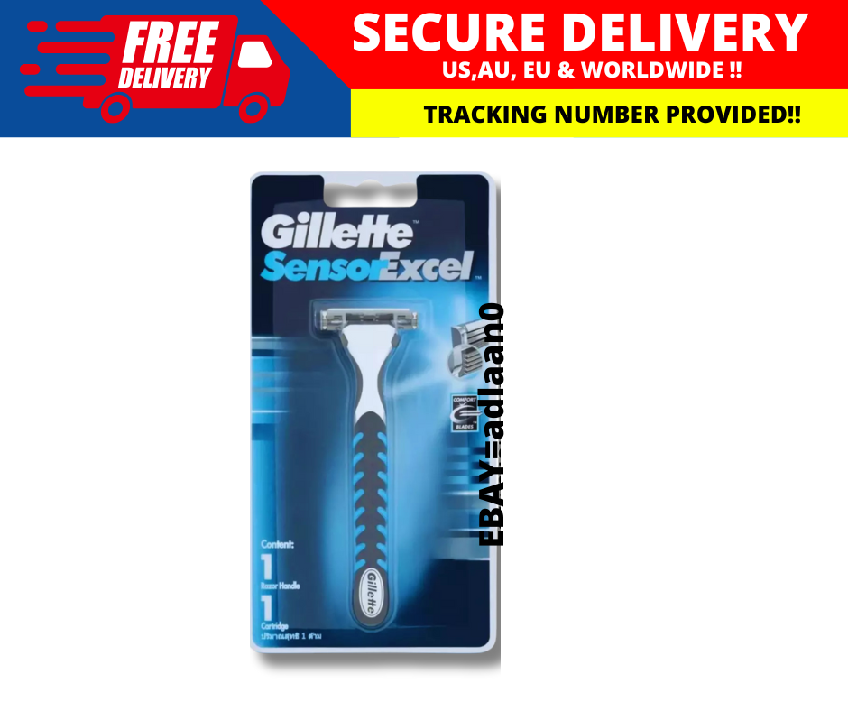 Gillette Sensor Excel Razor Handle + 1 Cartridge - HOLDS WOMENS AND ...
