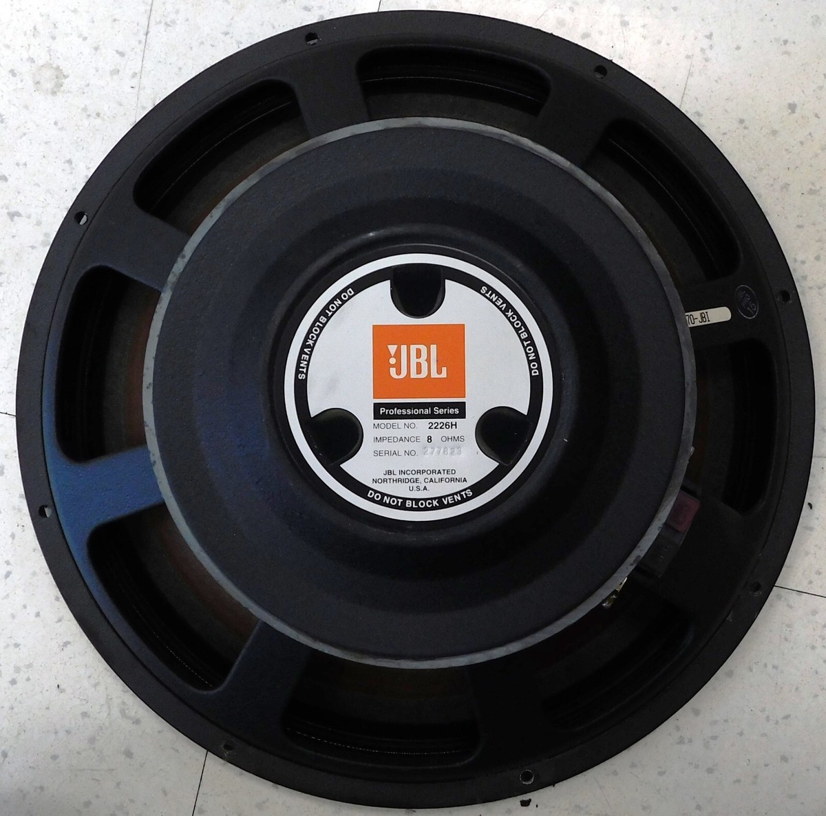 JBL 2226H/J LF Transducer for sale online | eBay Australia