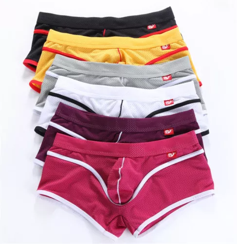 NUEVO Hombre Calzoncillos Boxer Malla Seda Hielo Transpirables Calzoncillos Ropa Interior Sin Costuras - Imagen 5 de 19