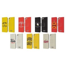PEANUTS VARSITY SPORTS LEATHER BOOK WALLET CASE COVER FOR APPLE iPOD TOUCH MP3