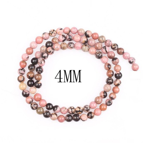 15" Strand Natural Rose Rhodochrosite Stone Gemstone Beads 4mm 6mm 8mm 10mm 12mm - Picture 6 of 10