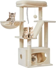 Cat Tree,38.2-Inch Cat Tower for Indoor Cats,Suitable for Kittens with Luxurious