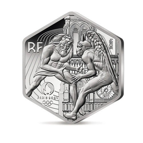 FRANKREICH 10 Euro Silber 999/1000 2024 HEXAGONALE PARIS JO 2024 Nr. 4 - Bild 3 von 4