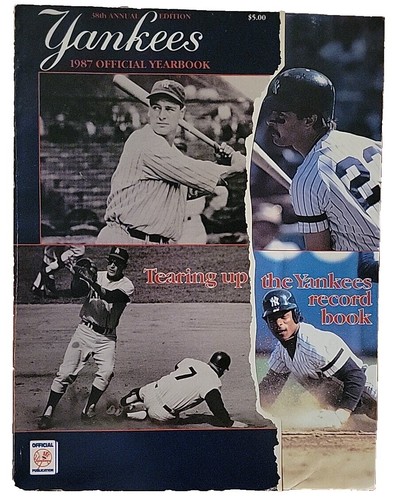 Lot Of 4 New York Yankees Official Yearbooks 1984, 1985, 1986