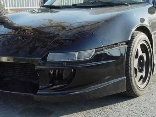 DEPO JDM Black/Clear Front Bumper Signal Lights For 91-95 Toyota MR-2 MR2 SW20 - Image 4 of 4