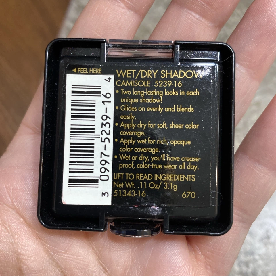 Vintage Revlon Wet/Dry Eye Shadow Camisole 5239-16 Duo Palette Rare - Image 2 of 3