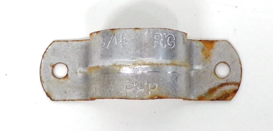 RIG PHP PIPE STRAP (LOT OF 61) (36) 3/4" (25) 1/2" 2-HOLE - Image 2 of 4