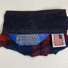Pendleton Replacement Tags Clothing 100% Virgin Wool Size XL +Made in USA (red)