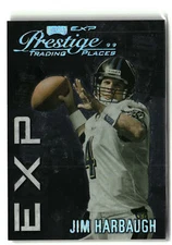 Jim Harbaugh 1999 Playoff Prestige EXP EX51 Reflections Silver /3250 Chargers