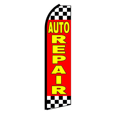 AUTO REPAIR Advertising Flutter Feather Sign Swooper Banner Flag Only
