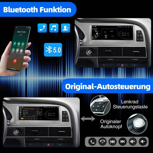 Für Audi A6 C6 4F MMI 2G 2005-2009 DAB+ 6+128GB Android 14 Autoradio Carplay GPS - Bild 13 von 19