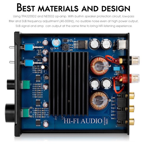 Hi-Fi 300W Full-Frequency Subwoofer Audio Mono Channel Class D Power Amplifier - Picture 6 of 10