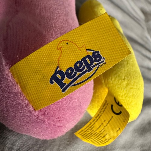 Juguete suave de peluche de caramelo de 3,5" rosa azul amarillo Peeps malvavisco conejitos de Pascua EE. UU. - Imagen 3 de 4
