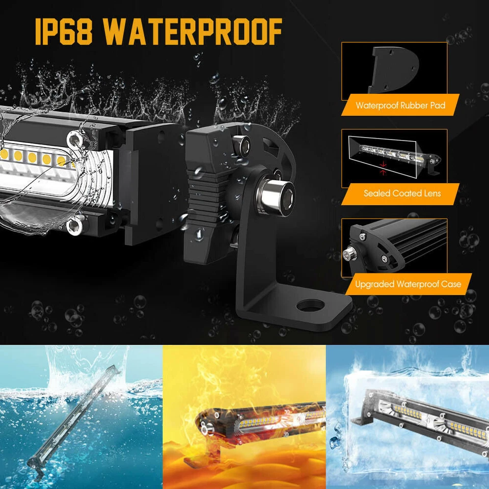 Combo de barra de luz de trabajo LED de 20 pulgadas para camioneta SUV ATV conducción todoterreno Foto 4 de 4