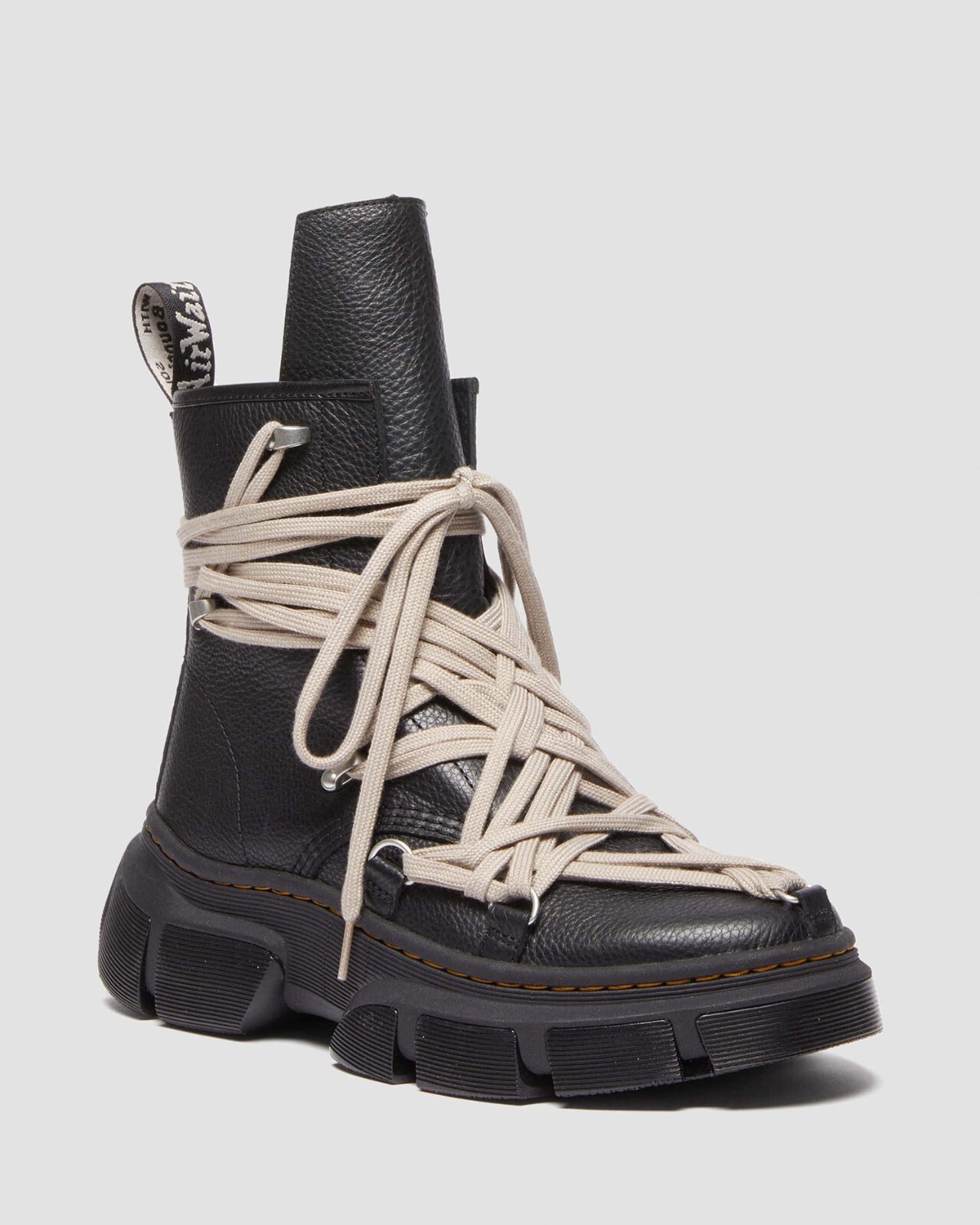 Rick Owens × Dr. Martens 1460 DMXL Mega Lace Boot Black Men's Size image 10