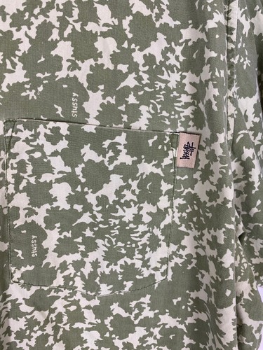 Stussy - Size M - Men’s Short Sleeve Button Up - Casual Button Down Shirt - Camo - Picture 3 of 4