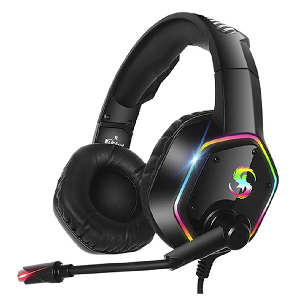 Noise Canceling Headphone Wired Earphone Gaming Headset w/ Mic for PS4 Laptop PC