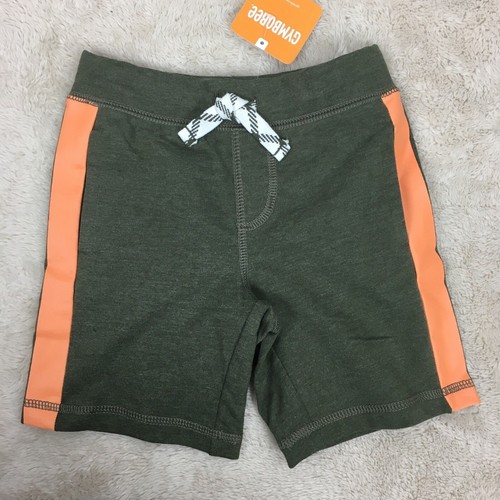 New Gymboree Toddler Boy Green Orange Cotton Shorts Drawstring 3T 4T - 第 1/2 張圖片