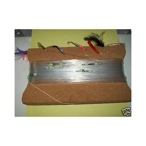 PIRANHA FISHING LINE PARATURA DA TRAINA PER DIVERGENTE CON 7 ESCHE FINTE