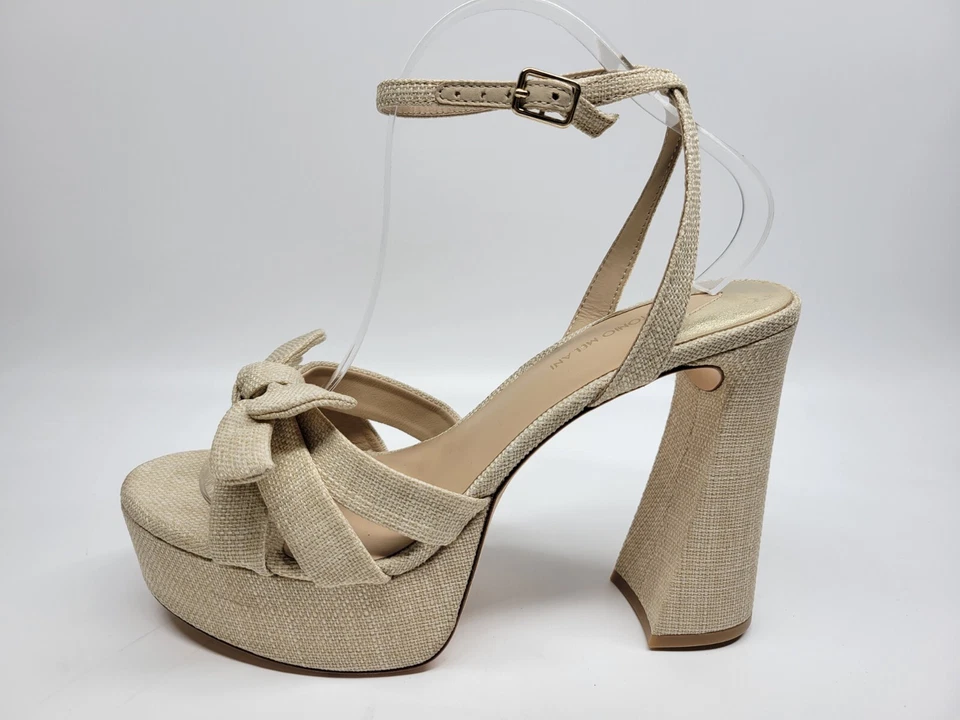 Sandalias Antonio Melani Para Mujer 10M Tostadas Bindi Rafia Lazo Plataforma Vestido Y2K Grueso Foto 2 de 4