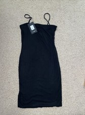 Fashion nova - Kaia ribbed Mini Dress Black - New With Tags