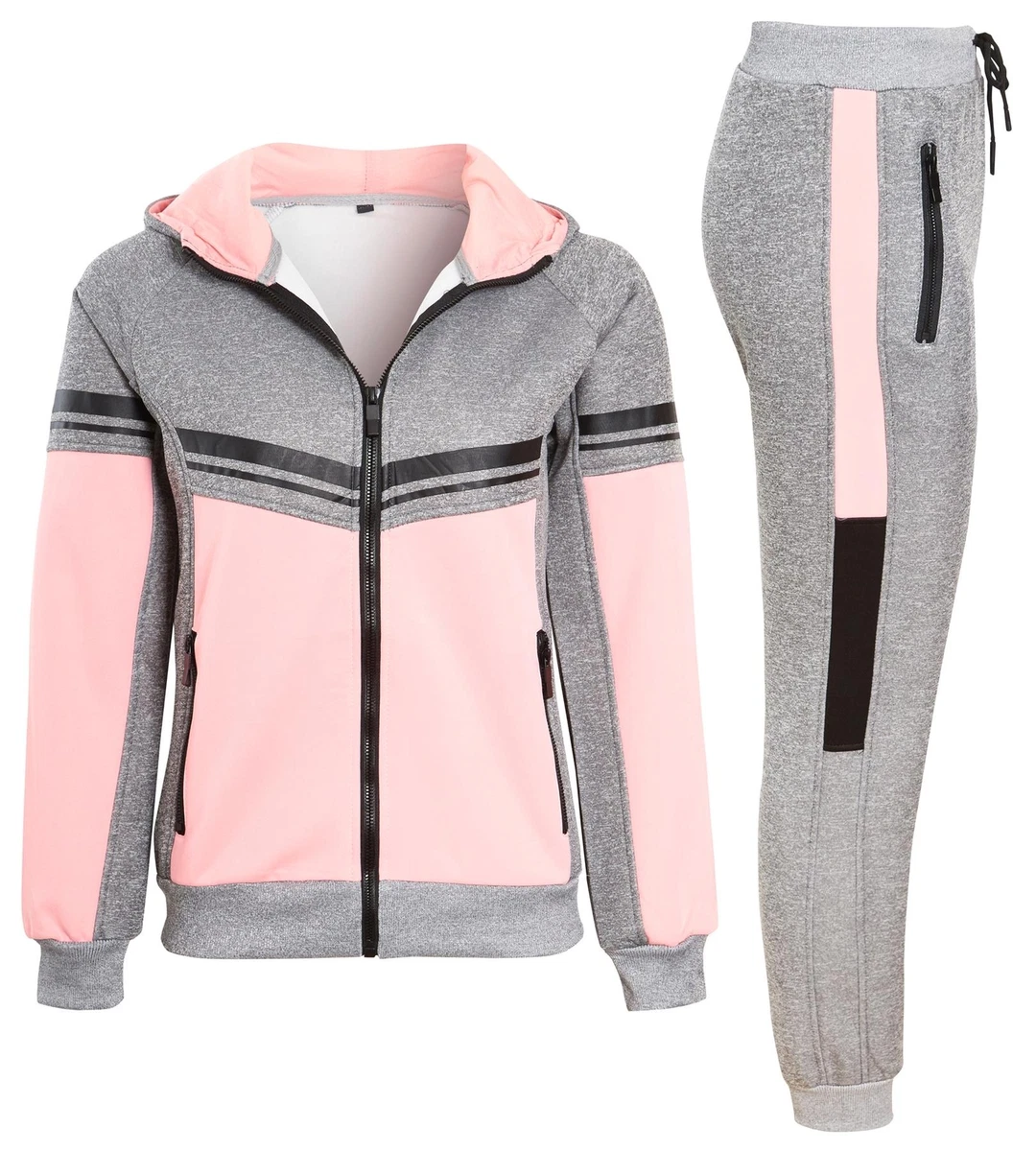 Girls Tracksuit Hoodie Jogger Pants 2 piece Poly Woven Set Age 3 to 14 Years