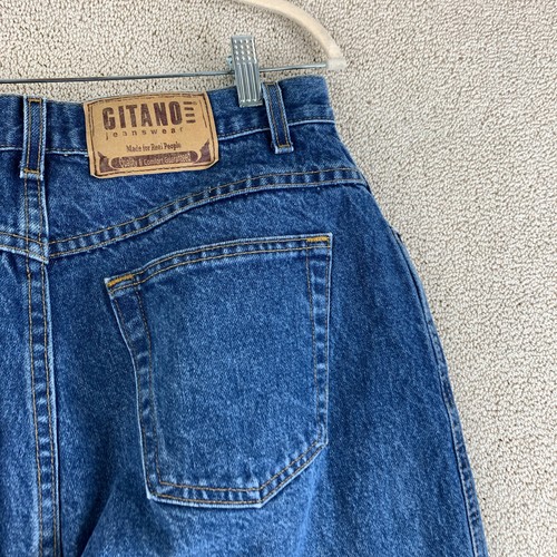 Vintage Gitano Jeanswear Tapered Women's 16 Average Blue High Rise Medium Stone - Picture 5 of 11