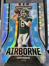 Aaron Rodgers 2023 Rookies & Stars Football Airborne SILVER Prizm AI-25 Jets
