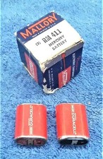 NOS Vintage Mallory 14 Volt MERCURY Batteries Original Package RM 411