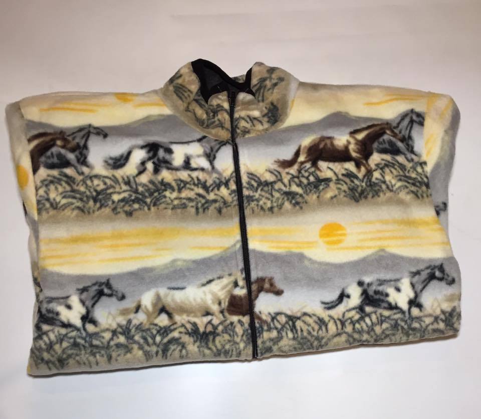 ZooFleece Alba Cavalli Cappotto Pony Cappotto Equino Maglione Animale Regalo Animale S 3X